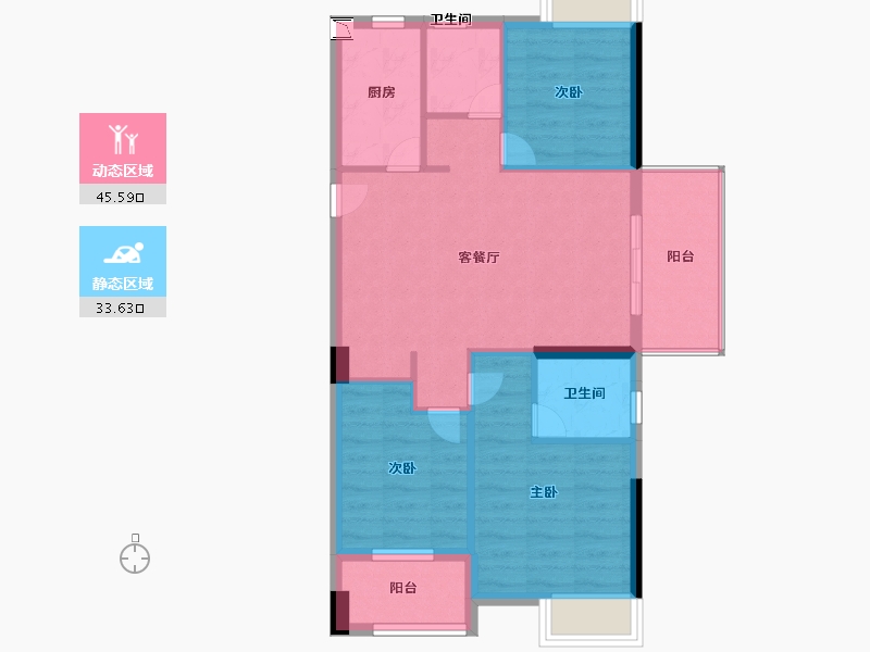 福建省-福州市-滨海・橙里-71.00-户型库-动静分区