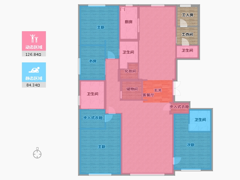 北京-北京市-大苑海淀府-201.03-户型库-动静分区