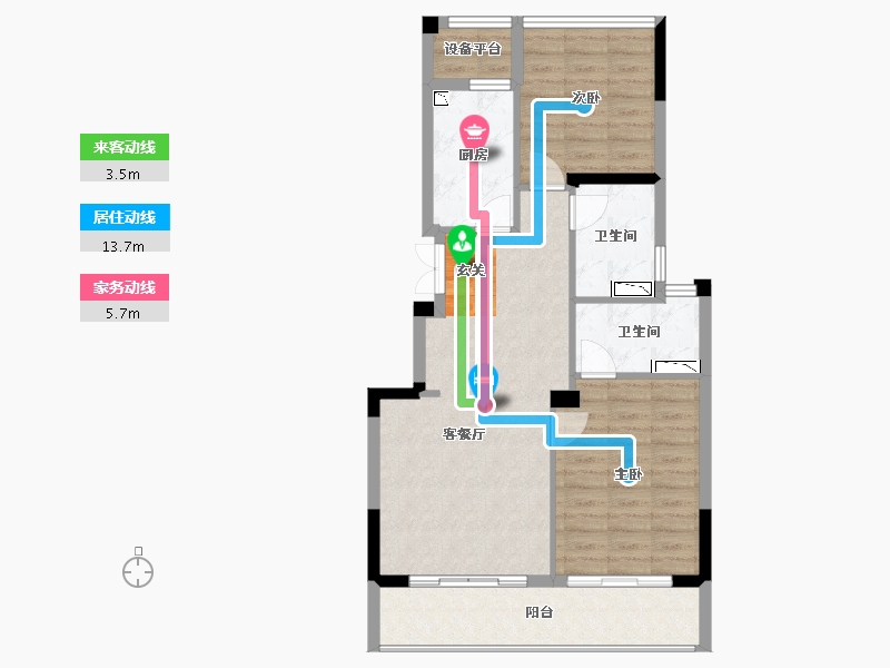 浙江省-嘉兴市-绿城盐官理想水镇-78.39-户型库-动静线