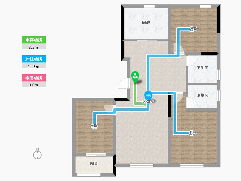 山东省-潍坊市-诸城舜威天镜-93.00-户型库-动静线