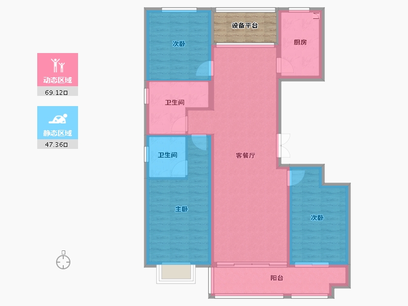 山东省-潍坊市-恒信风华上品-109.94-户型库-动静分区