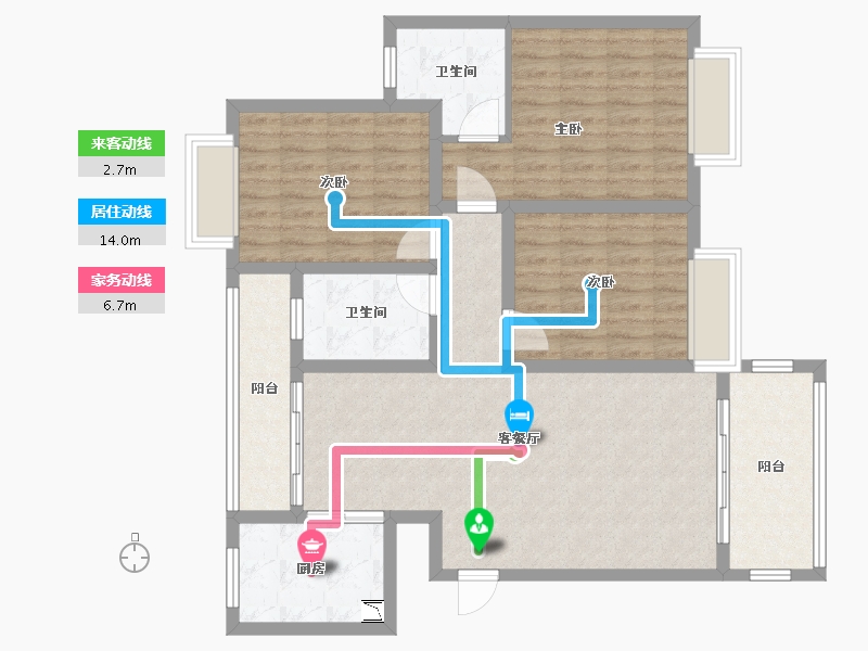 贵州省-遵义市-东郡华府-102.00-户型库-动静线