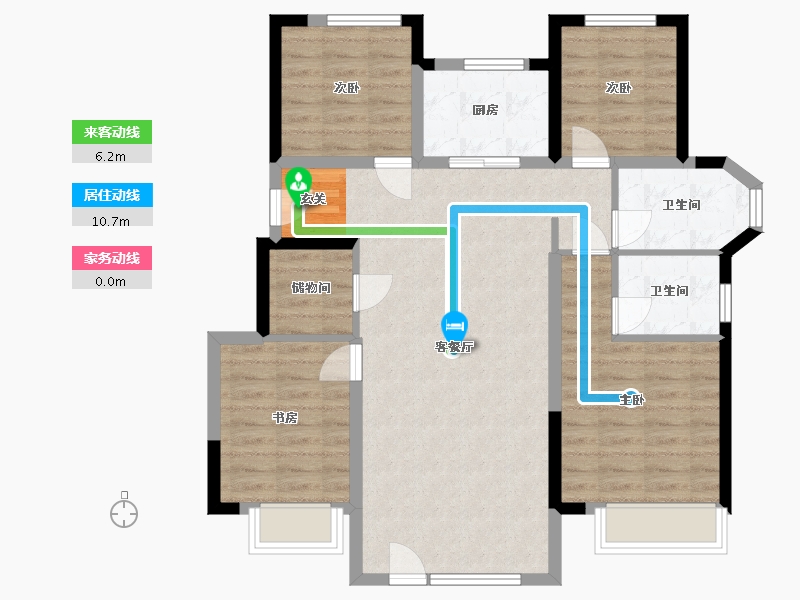 辽宁省-大连市-保利金地湖光山语-93.92-户型库-动静线