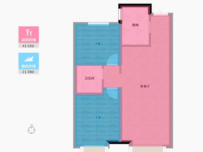 黑龙江省-哈尔滨市-哈尔滨宝能城-55.71-户型库-动静分区