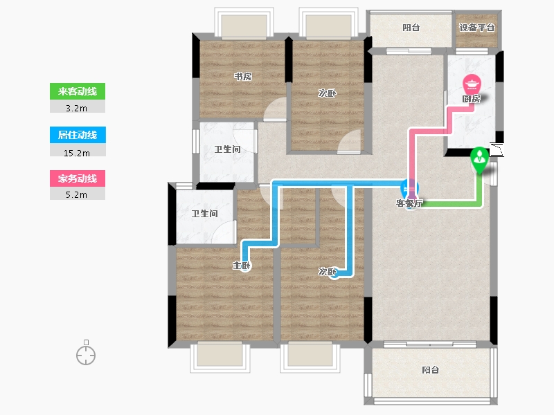 江西省-赣州市-榕玺台-106.71-户型库-动静线