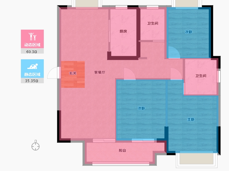 江西省-吉安市-浩城太学府-86.00-户型库-动静分区