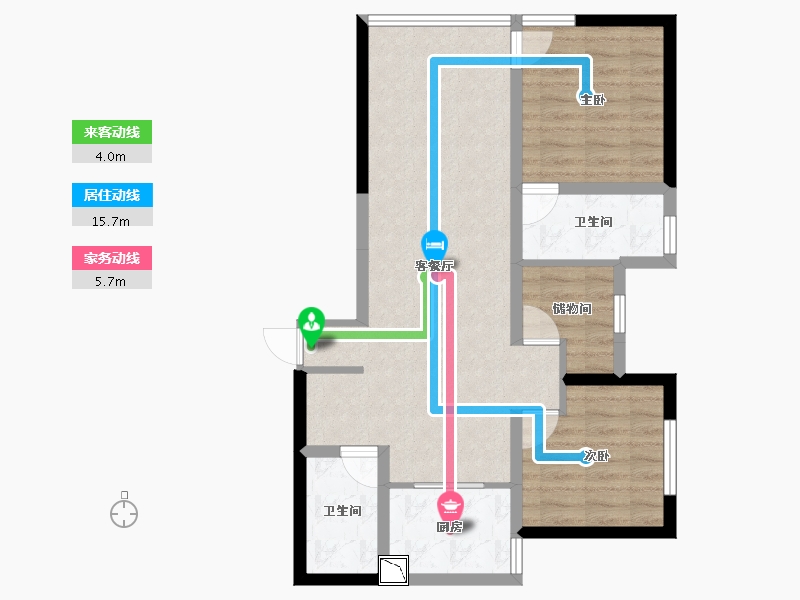 云南省-玉溪市-峨山县嶍峨古镇平面图-71.30-户型库-动静线