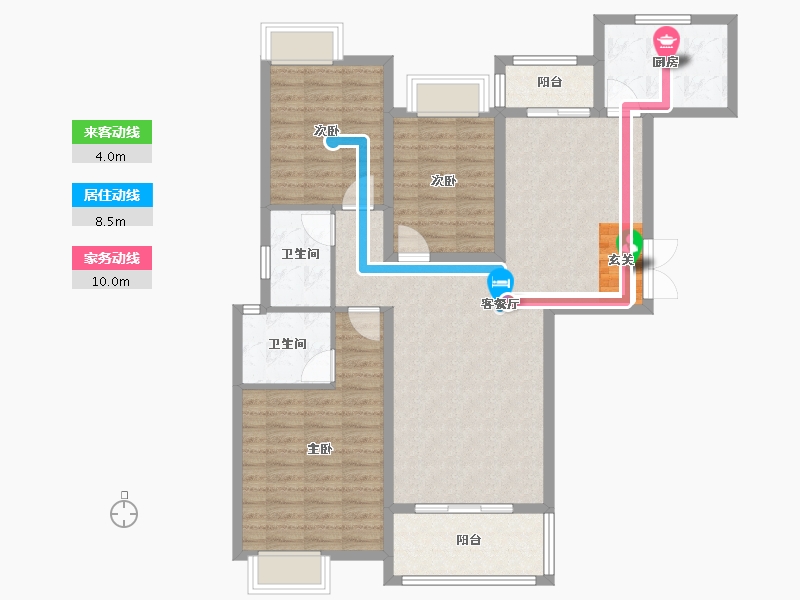 江西省-鹰潭市-东城名人广场-104.00-户型库-动静线