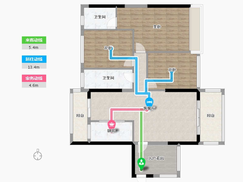 广东省-阳江市-御景豪园-111.08-户型库-动静线