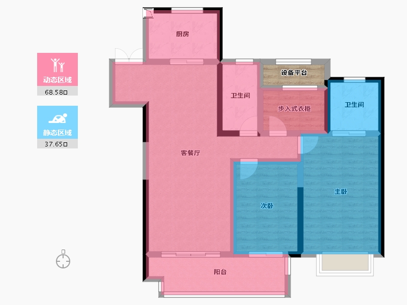 云南省-昭通市-吾悦广场-97.18-户型库-动静分区