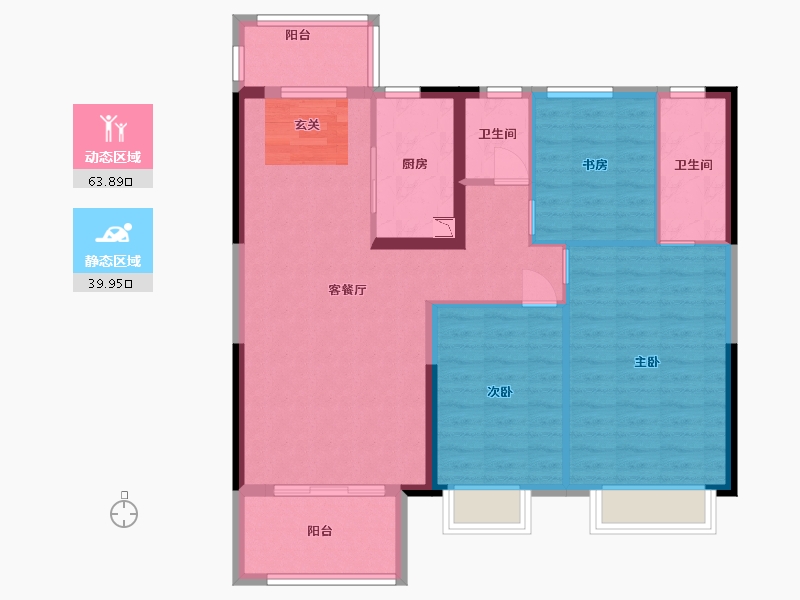 江西省-九江市-联发新旅・君悦江山-93.60-户型库-动静分区