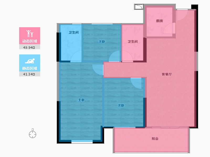 福建省-泉州市-力高&水投・君誉中央-83.21-户型库-动静分区