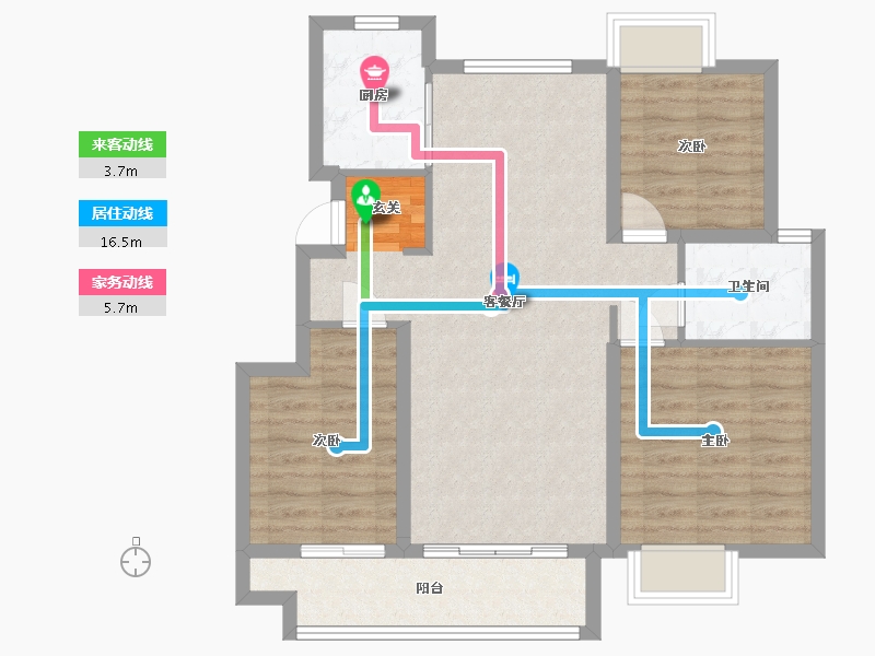 江西省-九江市-锦天府-80.75-户型库-动静线