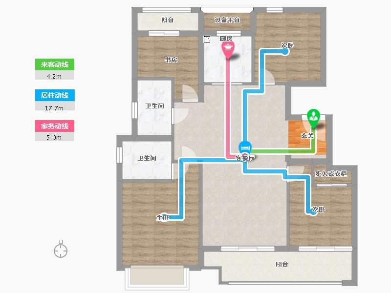 浙江省-衢州市-天阳融信・澜岸铭邸-93.58-户型库-动静线