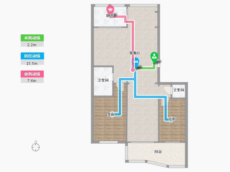 甘肃省-兰州市-东湖小区-112.28-户型库-动静线