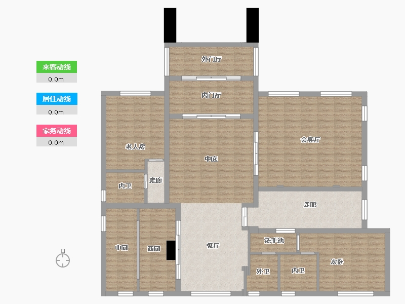 江苏省-苏州市-帝景苑-171.88-户型库-动静线