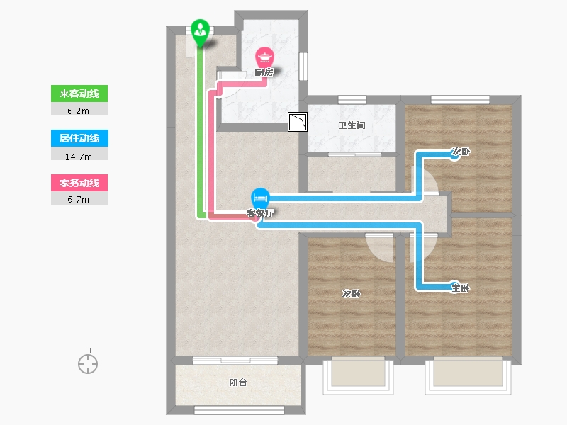 山西省-临汾市-富力湾-76.11-户型库-动静线