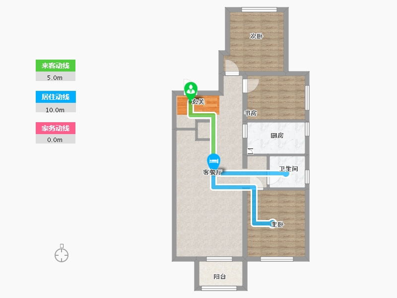 河北省-廊坊市-融创・时代壹号-78.40-户型库-动静线