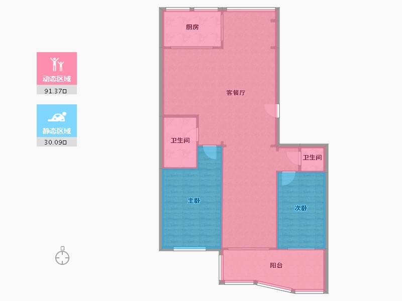 甘肃省-兰州市-东湖小区-112.28-户型库-动静分区