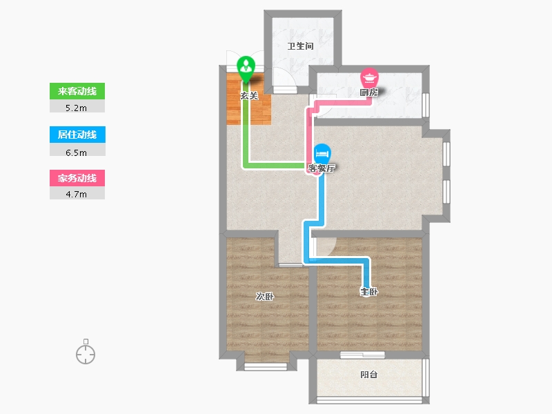 河北省-廊坊市-卓立金领域-68.28-户型库-动静线