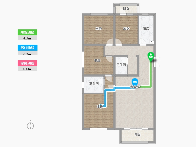 河北省-石家庄市-和西苑-116.93-户型库-动静线