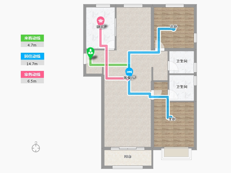 陕西省-西安市-隆基泰和万和郡-100.00-户型库-动静线