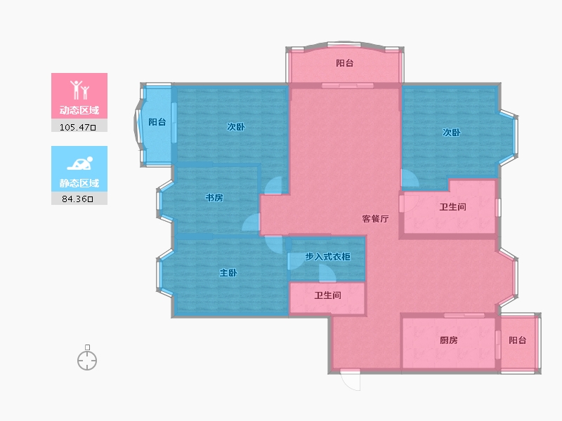 河北省-邯郸市-明珠花园D区-173.38-户型库-动静分区