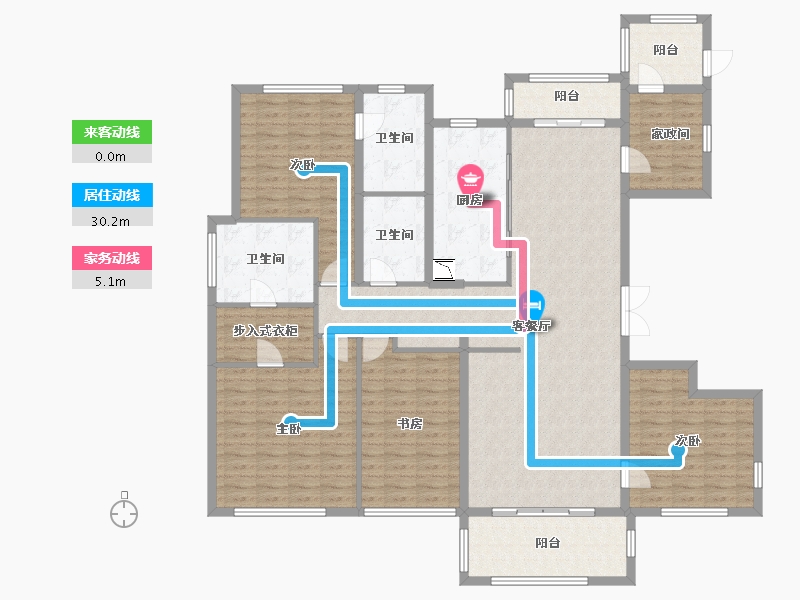 湖北省-武汉市-万达御湖壹号-172.28-户型库-动静线