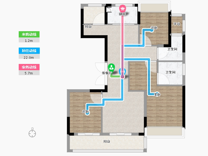 浙江省-温州市-时代瓯海壹品-102.40-户型库-动静线