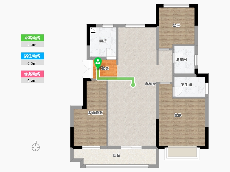 安徽省-蚌埠市-拓基鼎元悦府-91.20-户型库-动静线