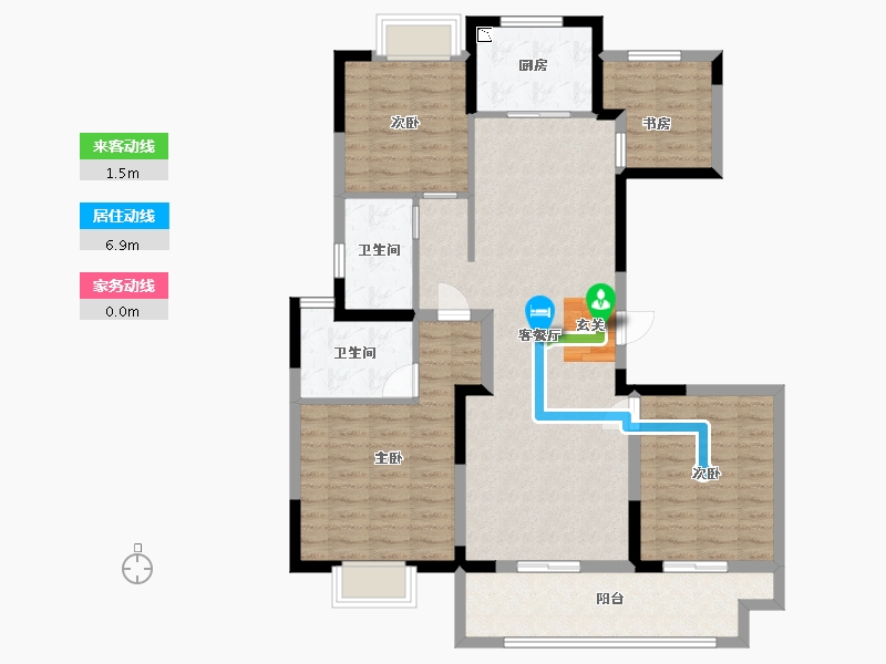 江苏省-常州市-紫云府-108.80-户型库-动静线