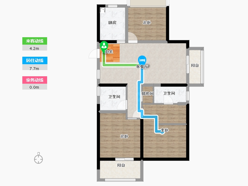 安徽省-蚌埠市-鹏欣天珑天�h-95.15-户型库-动静线