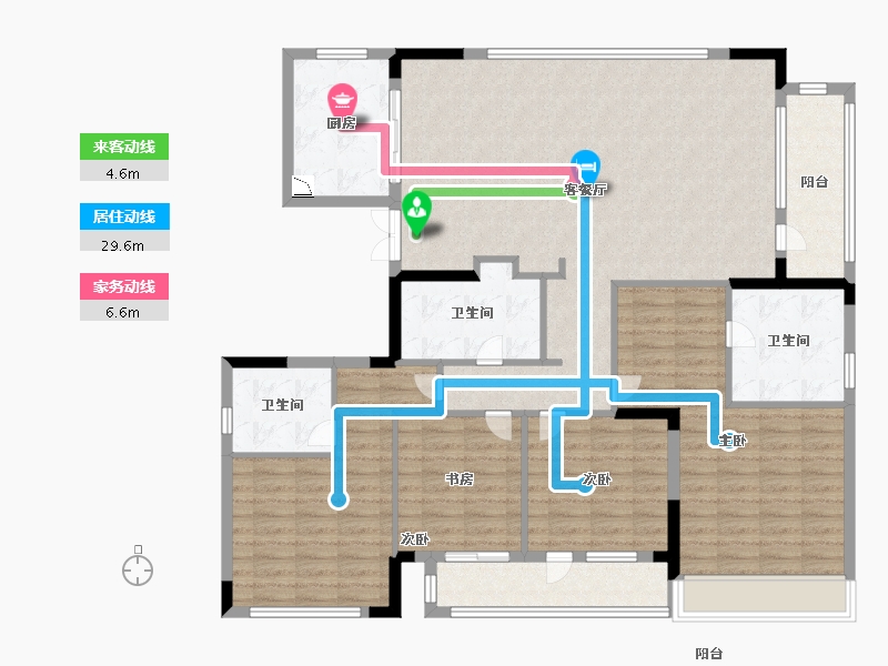 浙江省-温州市-保利天悦-143.99-户型库-动静线