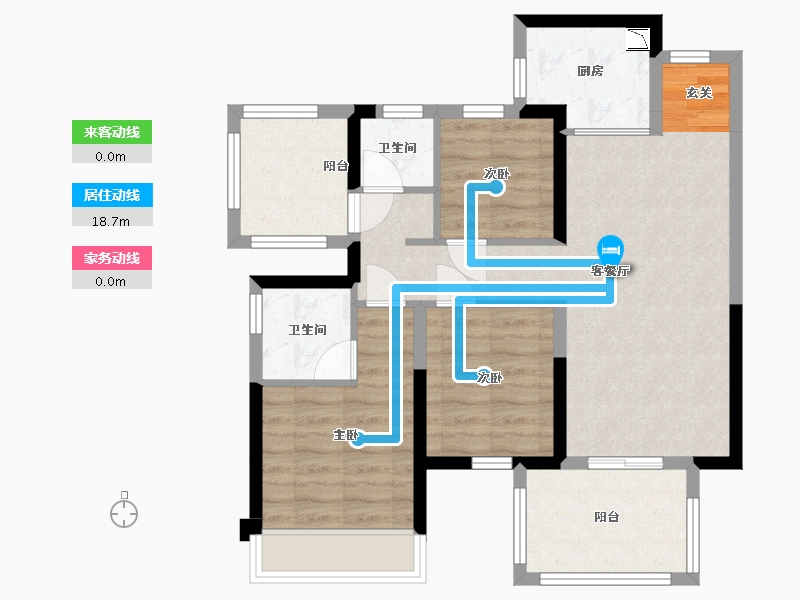 广西壮族自治区-南宁市-中建邕和府-75.11-户型库-动静线