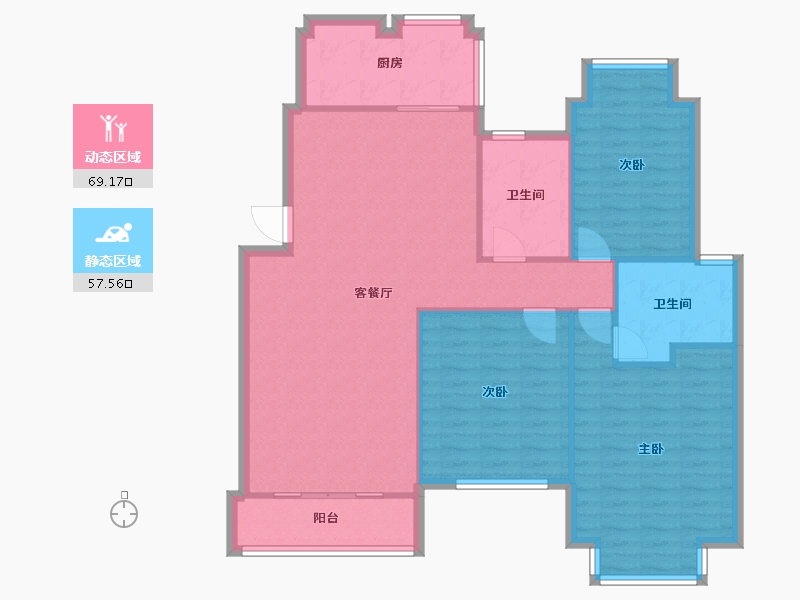 江西省-南昌市-玉河名珠-116.45-户型库-动静分区