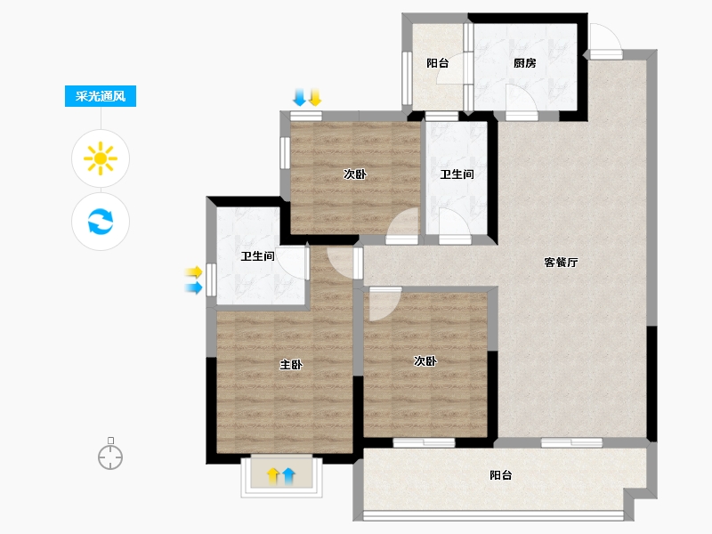 四川省-乐山市-CBD-97.26-户型库-采光通风