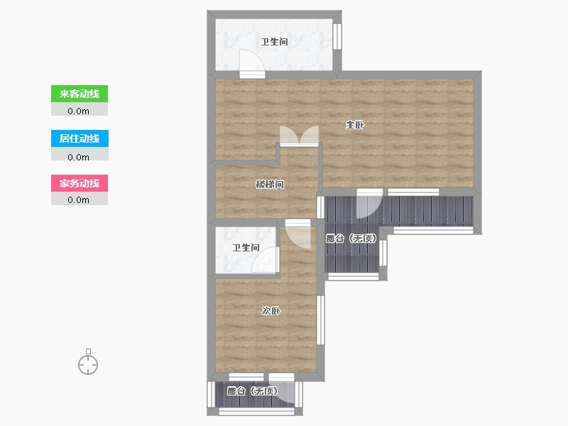 河北省-张家口市-万科・京城上方-55.84-户型库-动静线