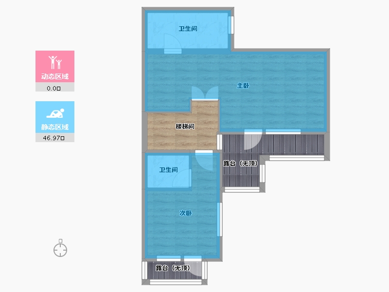 河北省-张家口市-万科・京城上方-55.84-户型库-动静分区