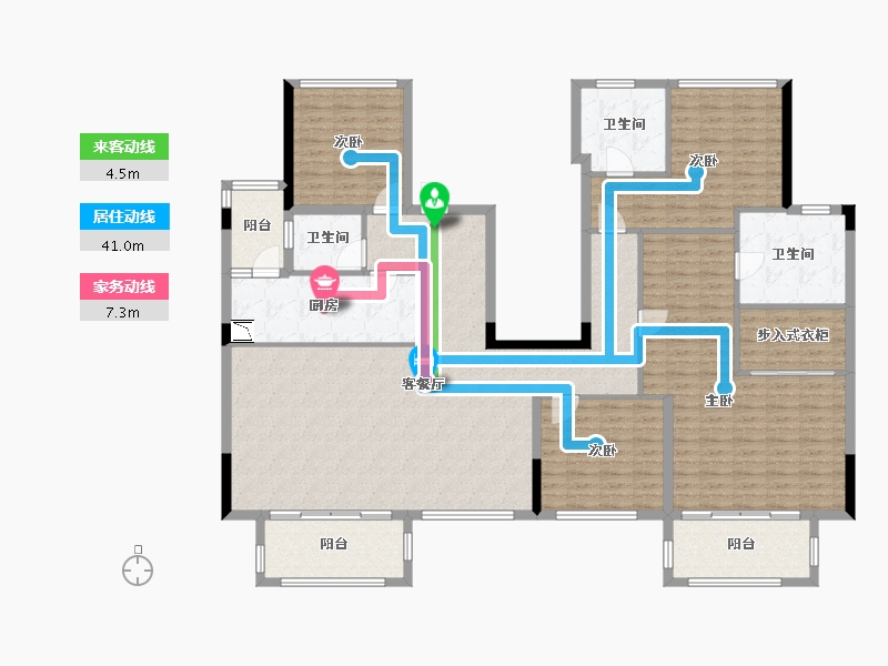 四川省-成都市-绿城 凤起朝鸣-177.93-户型库-动静线