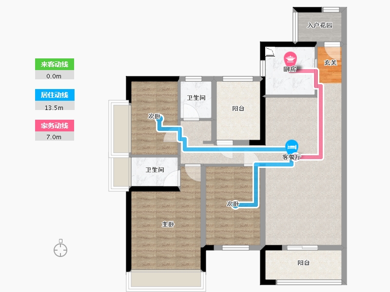 广东省-佛山市-新城�Z城-97.40-户型库-动静线