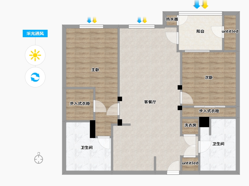 California-Orange-Park Viridian-99.41-户型库-采光通风