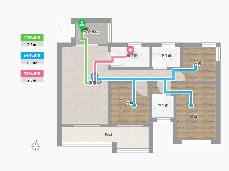 贵州省-遵义市-昆明路世贸城-46.64-户型库-动静线