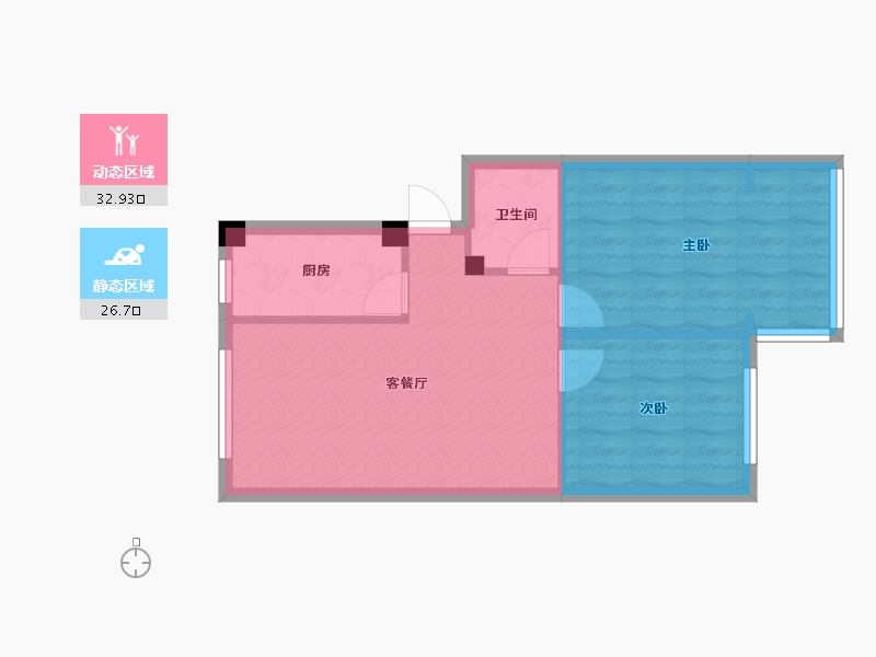 四川省-成都市-大庆路98号-53.85-户型库-动静分区