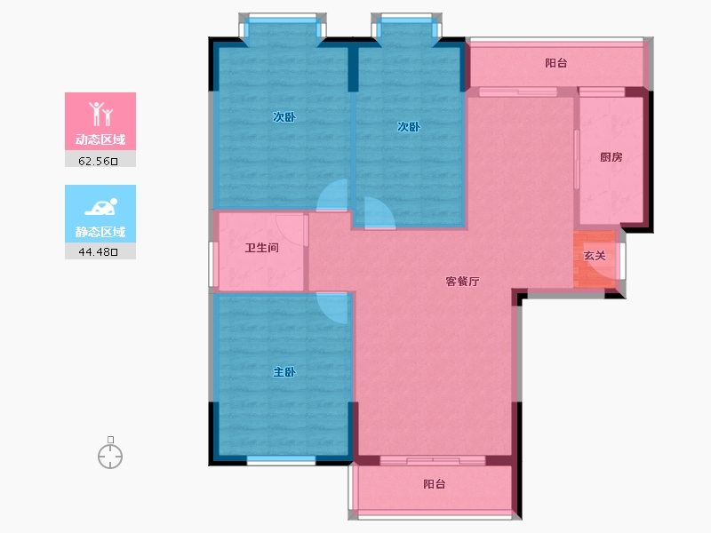 青海省-海南藏族自治州-官塘世家2号院-97.38-户型库-动静分区