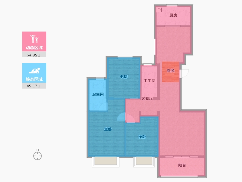 福建省-漳州市-国贸天成-98.04-户型库-动静分区