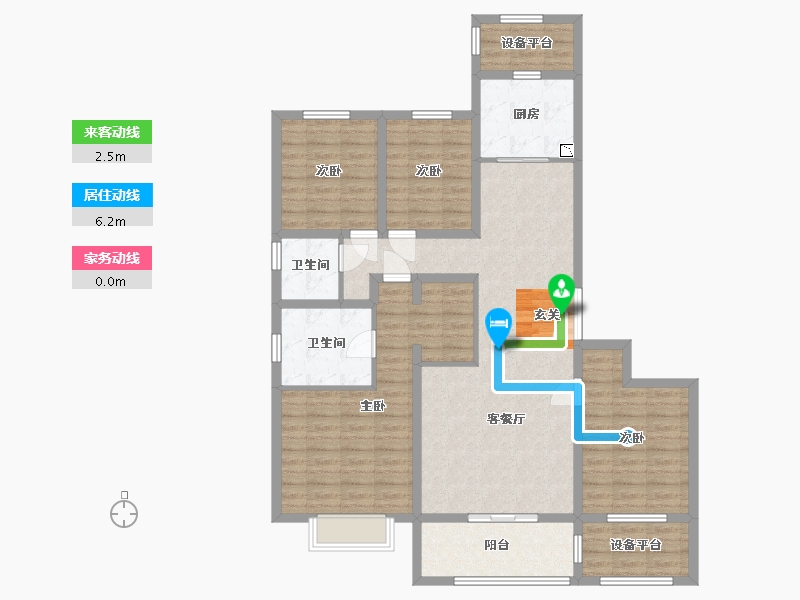 河北省-石家庄市-中冶德贤华府-119.16-户型库-动静线