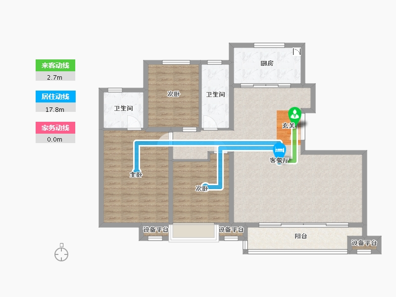 河北省-石家庄市-万科正定文化村-117.27-户型库-动静线