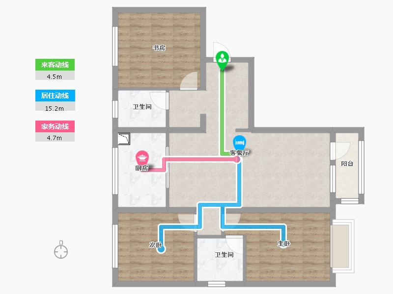 河北省-唐山市-水山樾城-89.05-户型库-动静线