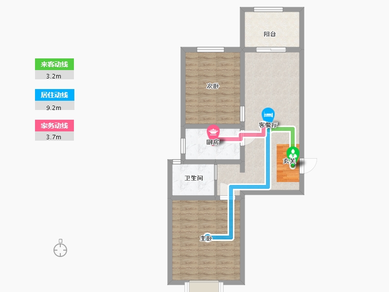 河北省-石家庄市-润江正定壹�院-68.00-户型库-动静线