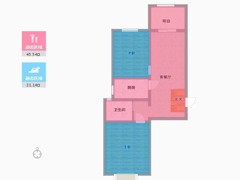 河北省-石家庄市-润江正定壹�院-68.00-户型库-动静分区